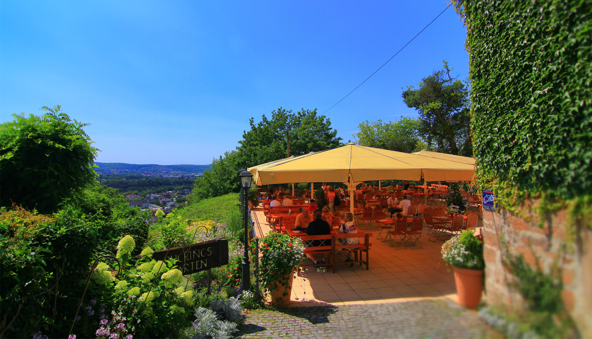 Bückingsgarten » Restaurant mit Biergarten am Landgrafenschloss in Marburg